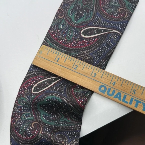 Vtg Nordstrom Italy Lot Bundle Four Ties Patterned Business Work Silk Abstract - Picture 8 of 8